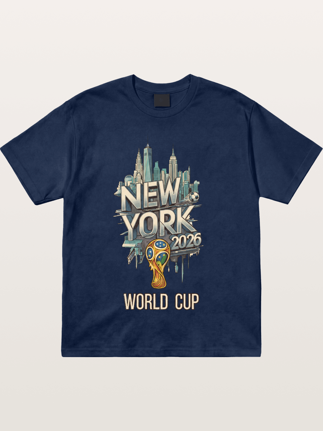 NYC World Cup 2026 Emblem Cotton T-shirt