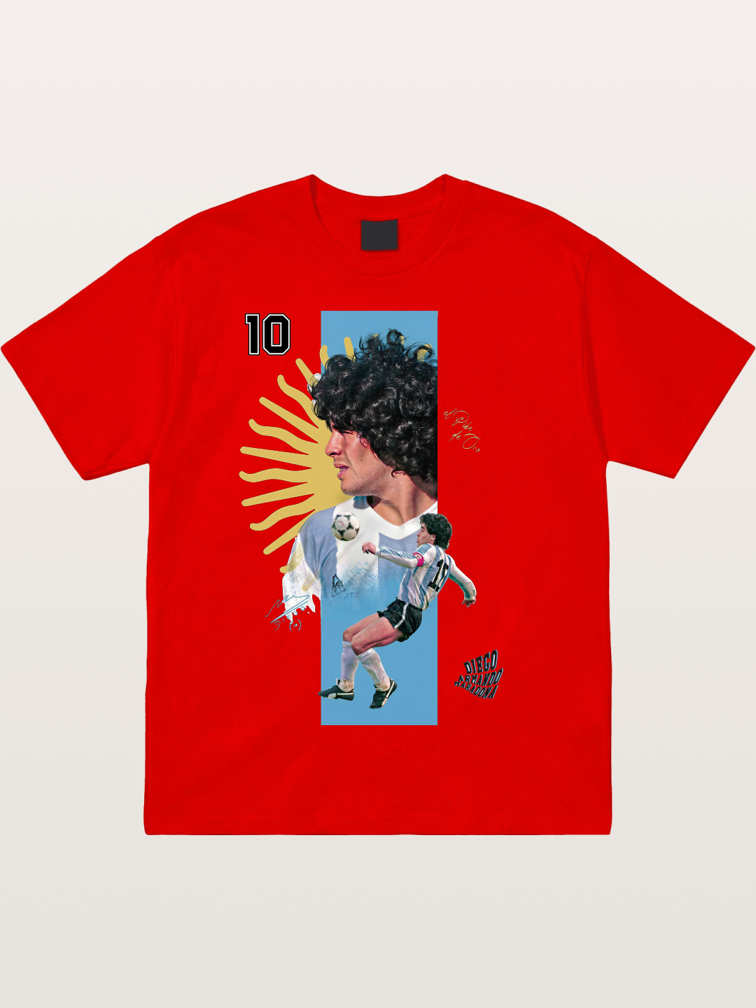 Maradona Argentina WC Print Cotton T-shirt