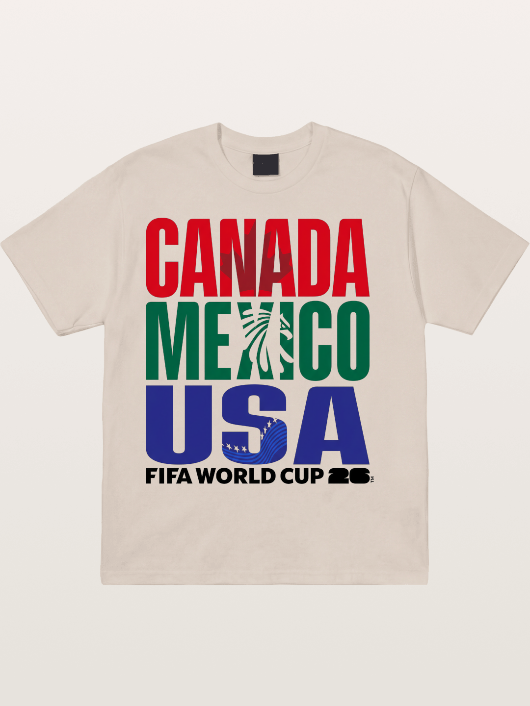 2026 World Cup Host Nations Print Cotton T-shirt