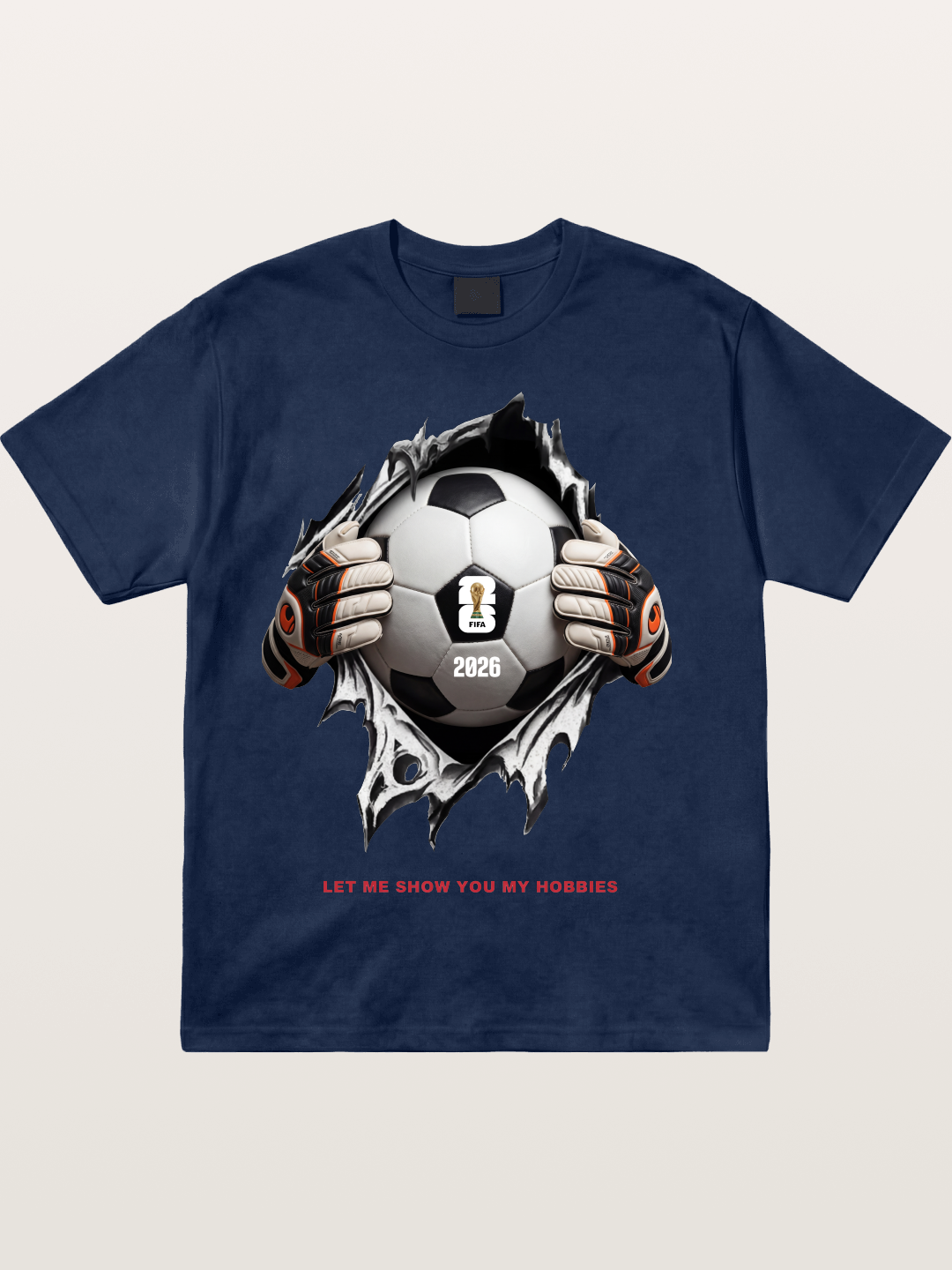 Soccer Ball Tear Effect 2026 Cotton T-shirt