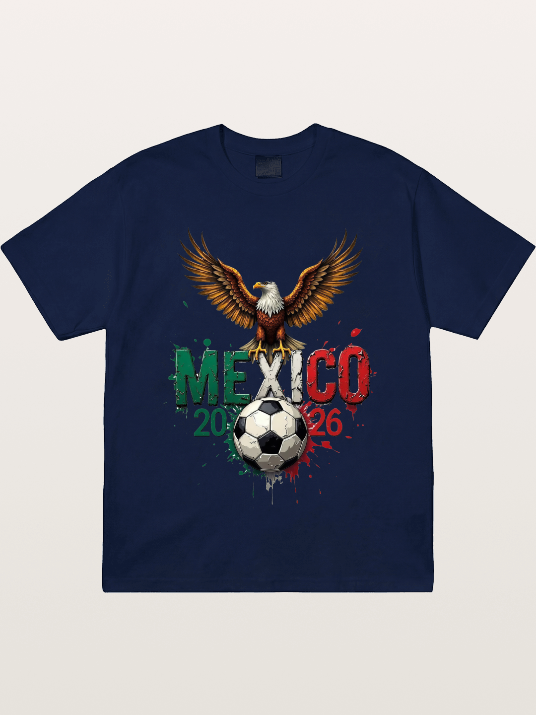 Mexico 2026 WC Eagle Print Gildan T-shirt