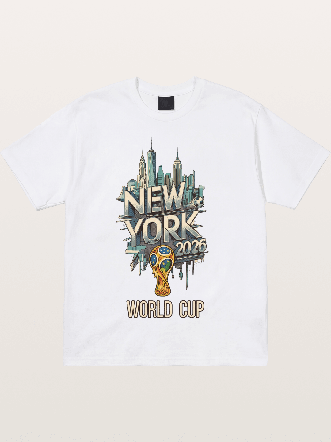 NYC World Cup 2026 Emblem Cotton T-shirt