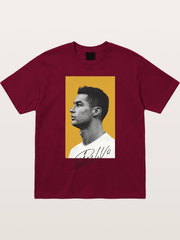 Ronaldo Gold Background Portrait Gildan T-shirt