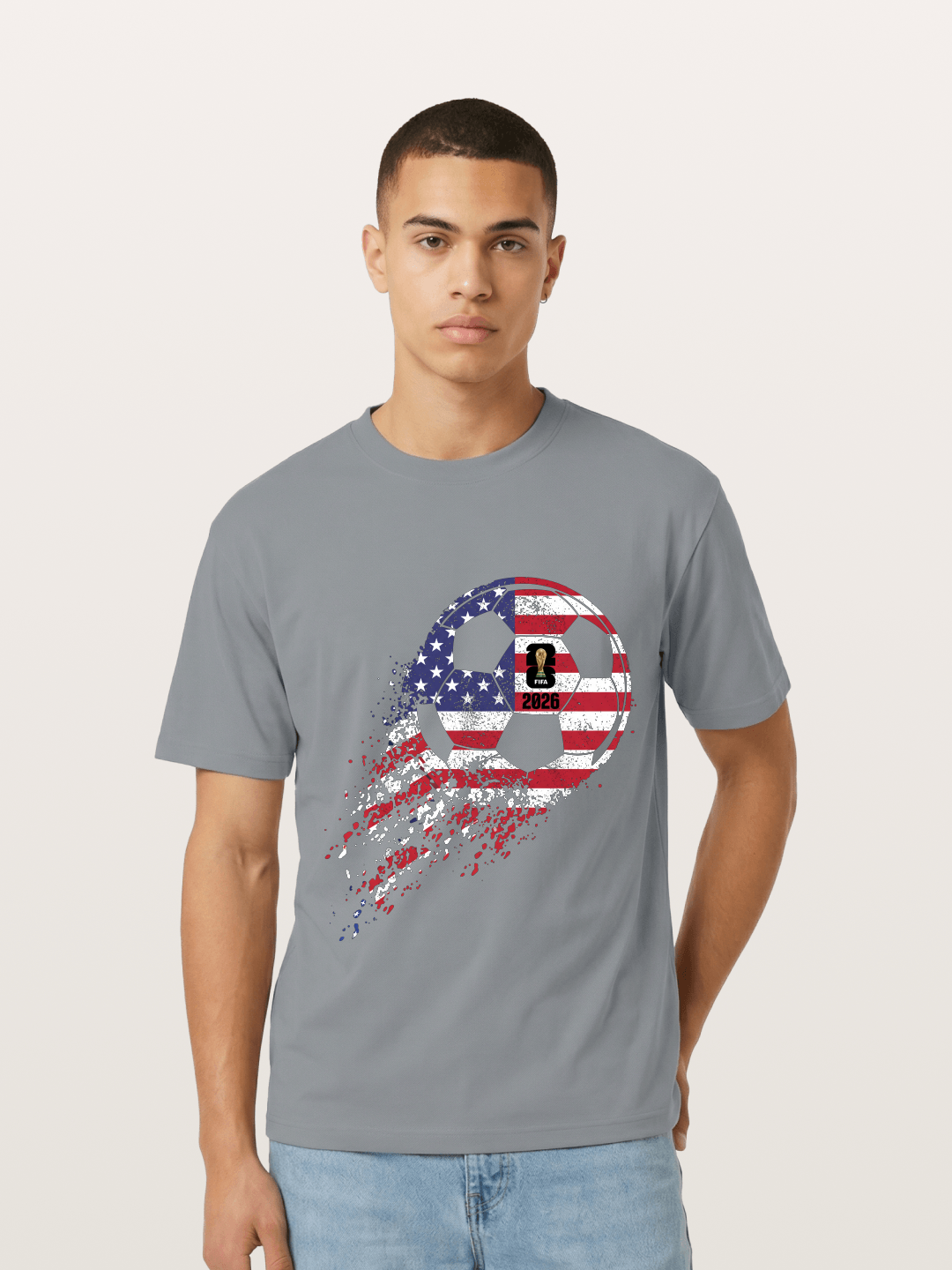 American Flag WC 2026 Ball Gildan T-shirt