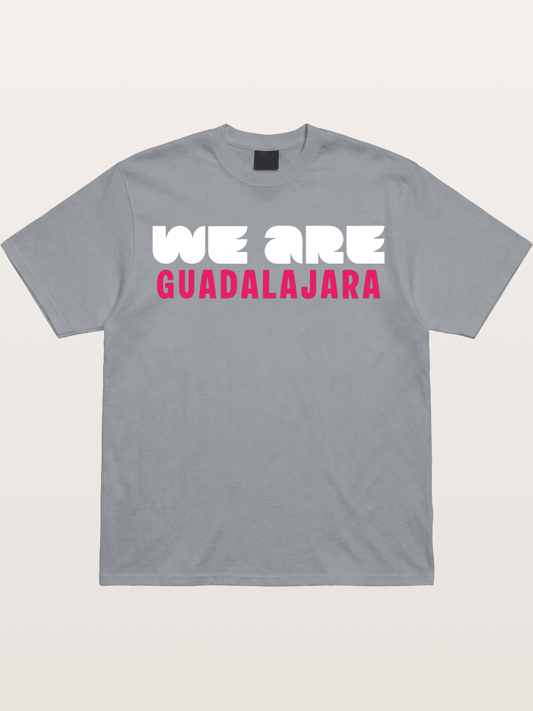 Guadalajara Pink Block Letters Gildan T-shirt