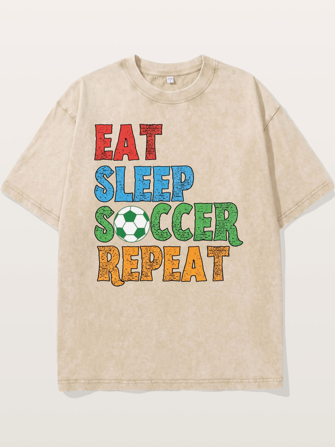 Eat Sleep Soccer Repeat Washed T-shirt
