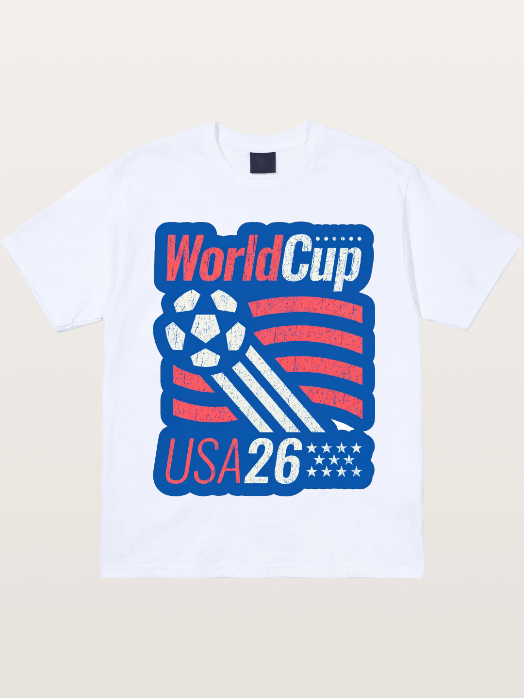 American Flag Soccer Ball WC 2026 Gildan T-shirt