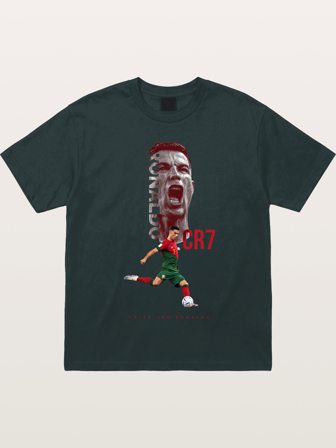 CR7 Portugal Action Print Gildan T-shirt