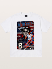 Weston Mckennie Fiery Retro Design Cotton T-shirt