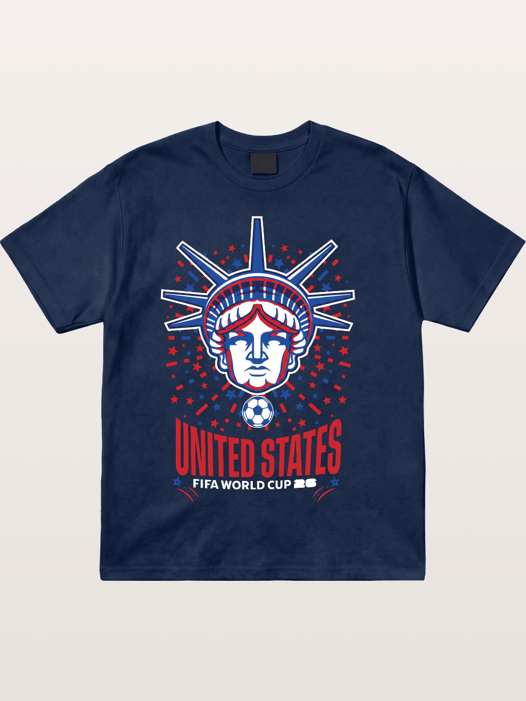 USA WC 2026 Statue of Liberty Badge Cotton T-shirt