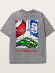 WC 2026 Abstract Geometric Host Design Washed T-shirt