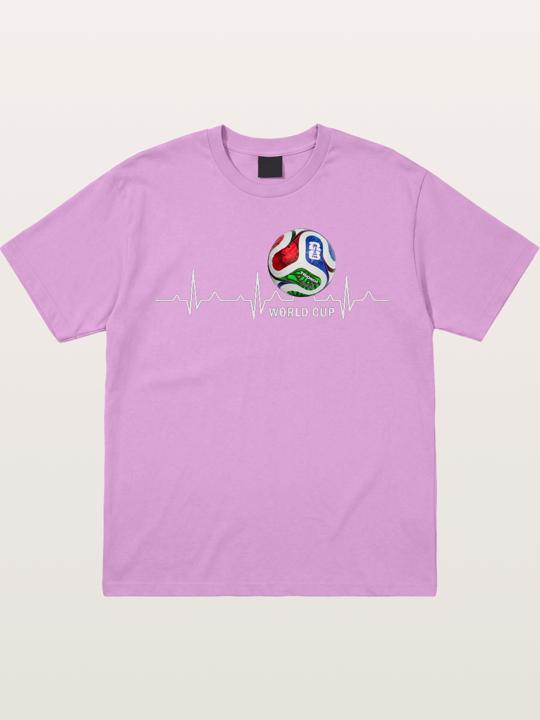 World Cup Soccer Heartbeat Graphic Gildan T-shirt