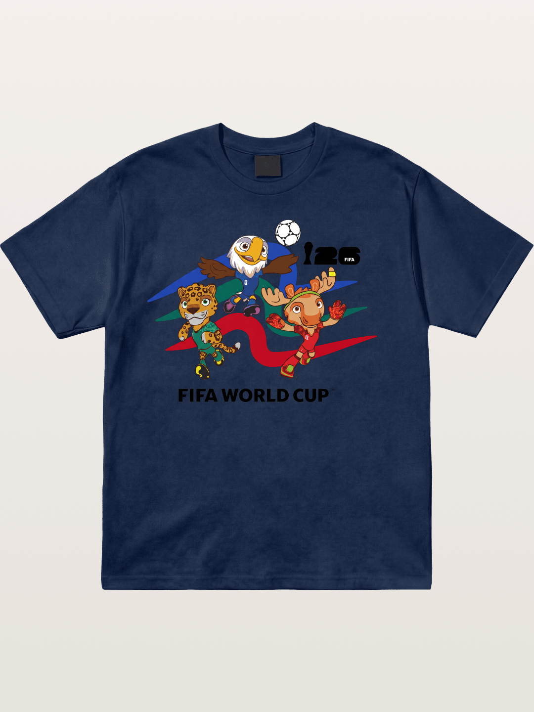 WC 2026 Host City Mascots Trio Cotton T-shirt