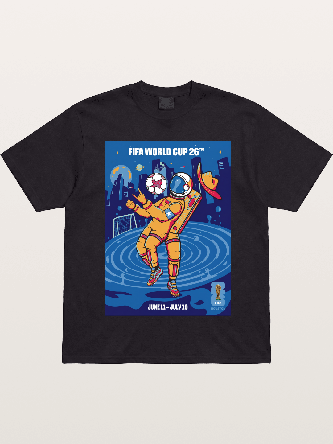 WC 2026 Astronaut Soccer Player Gildan T-shirt
