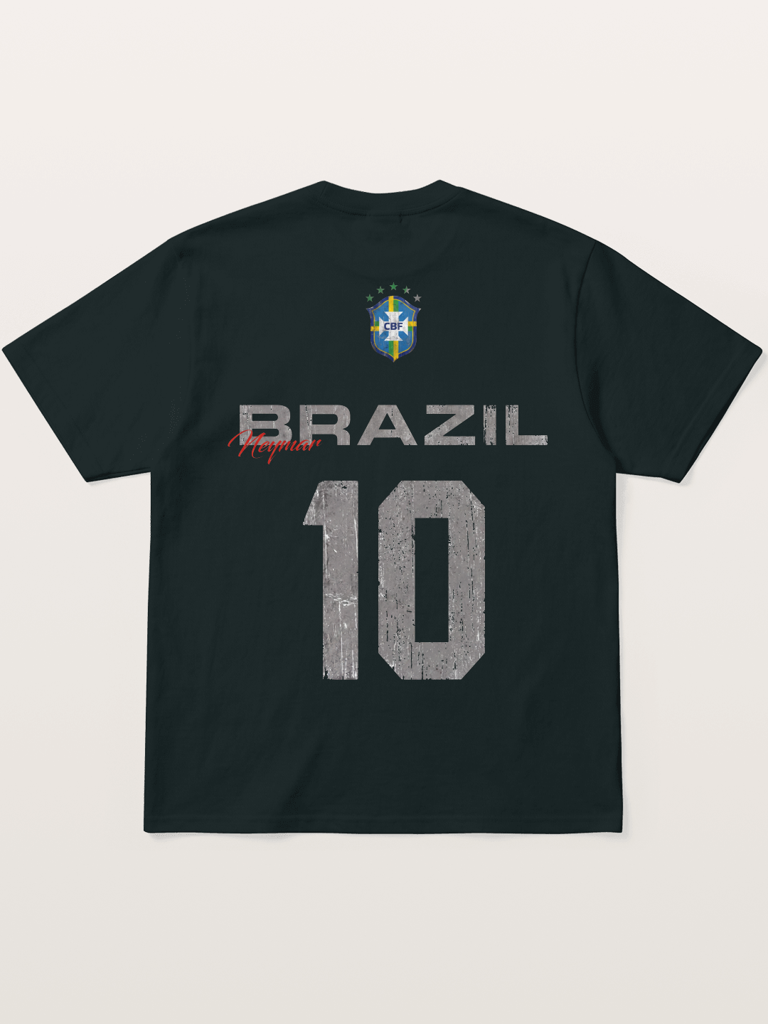 Brazil Neymar 10 Vintage Gildan T-shirt