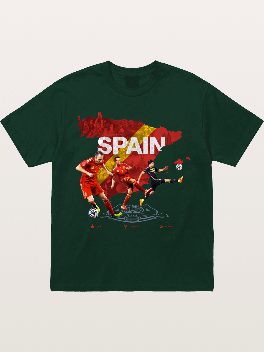 Spain National Team Players Collage Gildan T-shirt