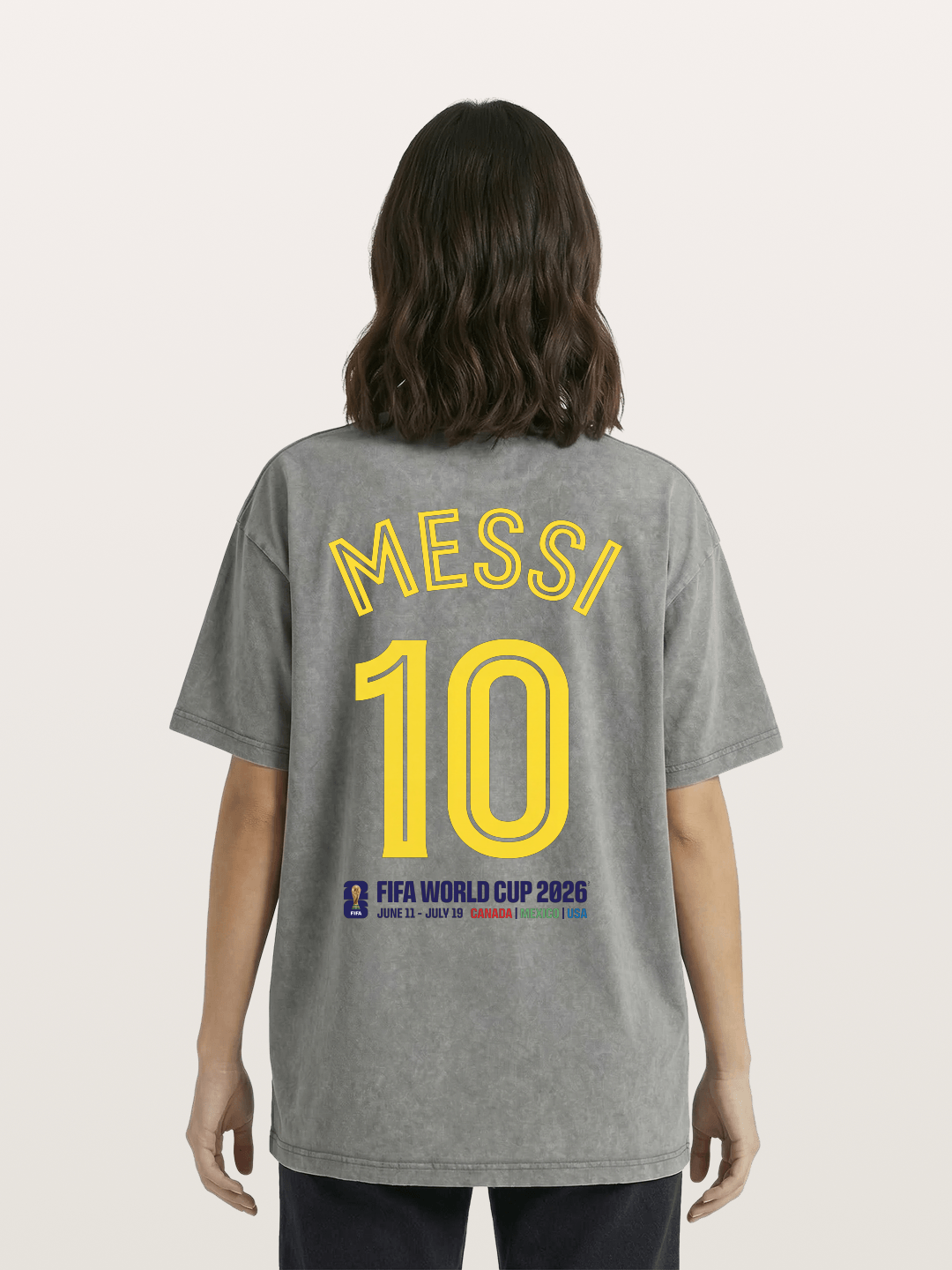 Messi 10 World Cup 2026 Washed T-shirt