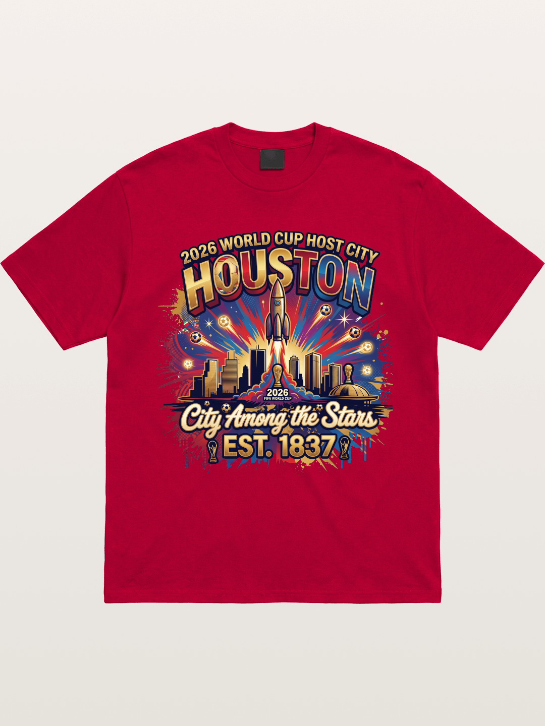 Houston 2026 Host City Art Gildan T-shirt