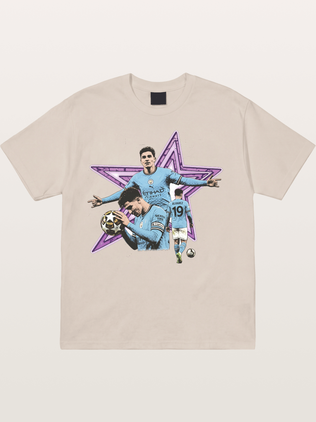 Manchester City Star Collage Cotton T-shirt