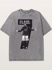 Ronaldo Black And White Number 7 Washed T-shirt