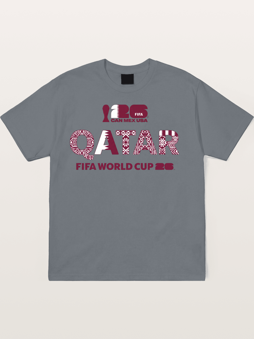 Qatar 2026 Geometric Ornament Art Cotton T-shirt