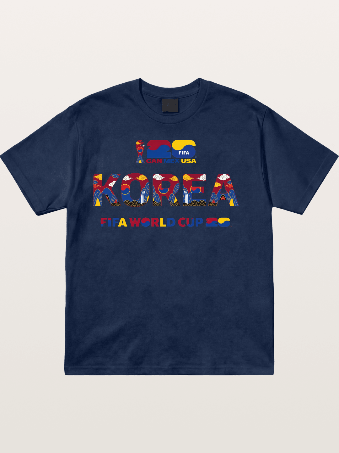 Korea 2026 Folk Ornament Design Cotton T-shirt
