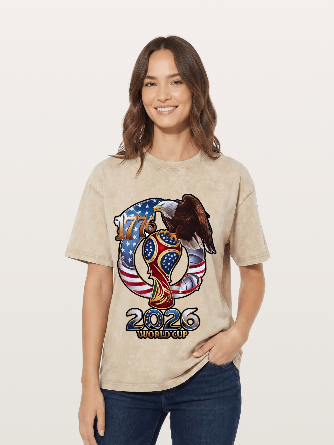 2026 WC Eagle Trophy Art Washed T-shirt