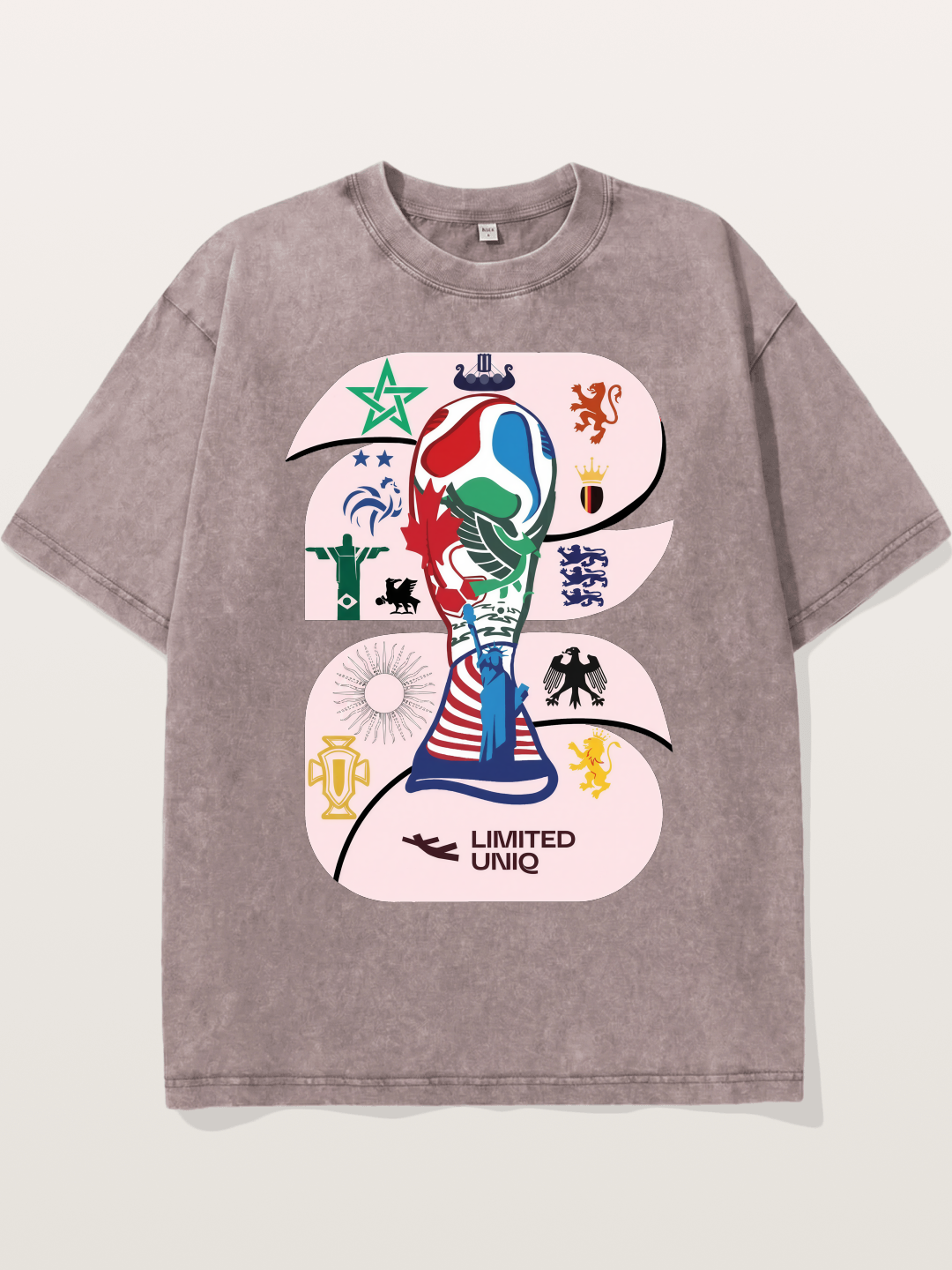 2026 World Cup Trophy Collage Washed T-shirt