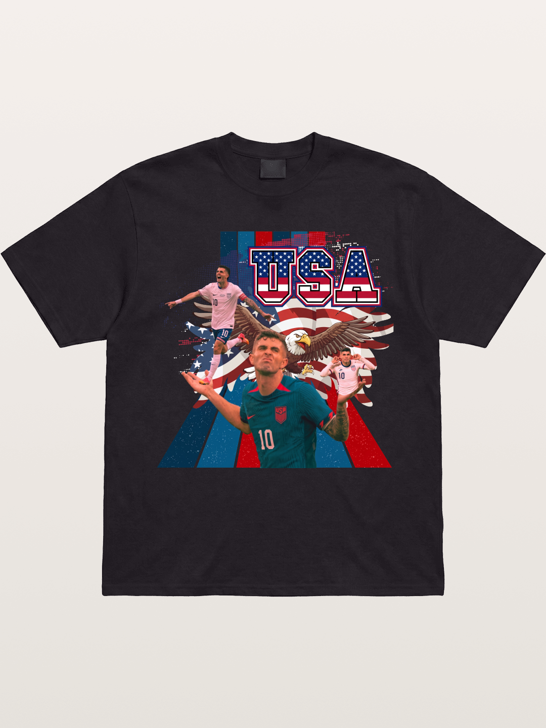 US Soccer Eagles And Two National Stars Gildan T-shirt