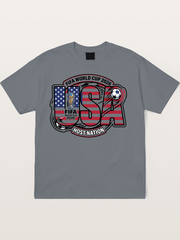 USA 2026 World Cup Typography Cotton T-shirt