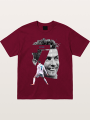 Cristiano Ronaldo 7 Number Montage Gildan T-shirt