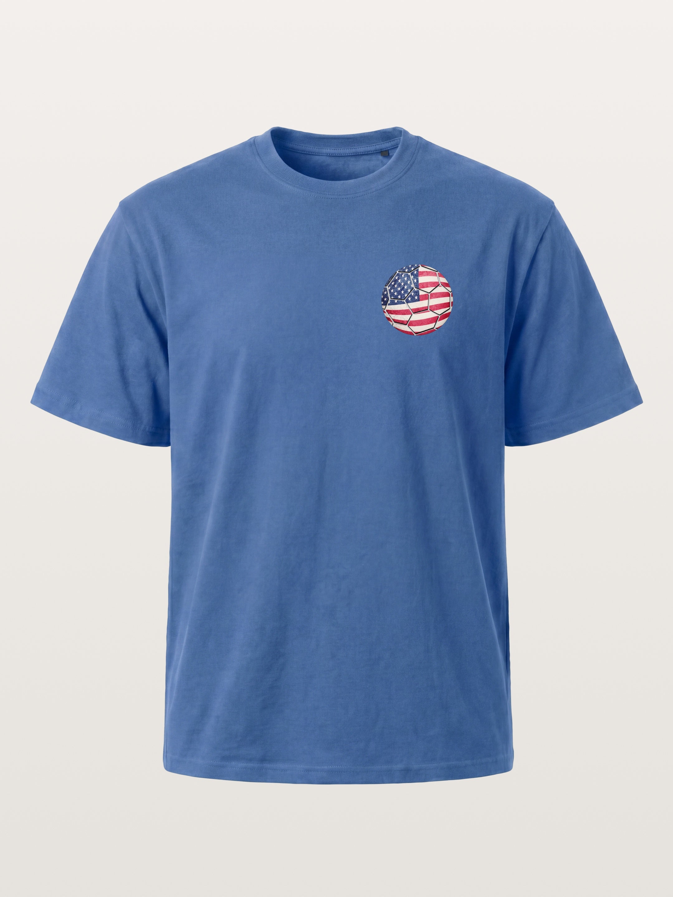 USA Flag Soccer Ball Art Gildan T-shirt