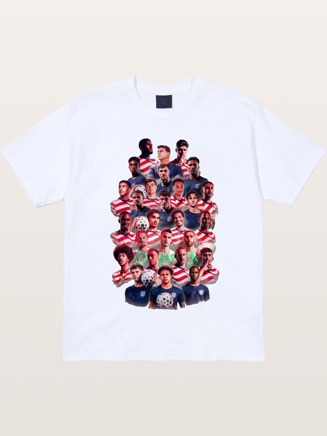 USMNT Full Squad Collage Portrait Gildan T-shirt