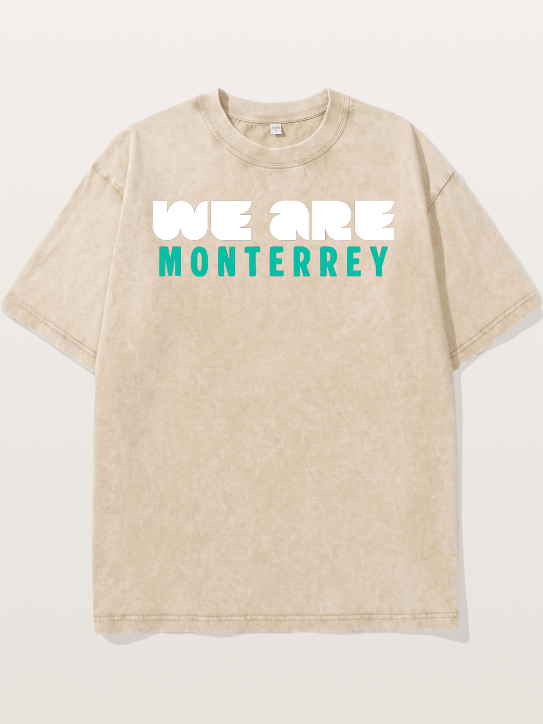 Monterrey Teal Bold Sticker Washed T-shirt