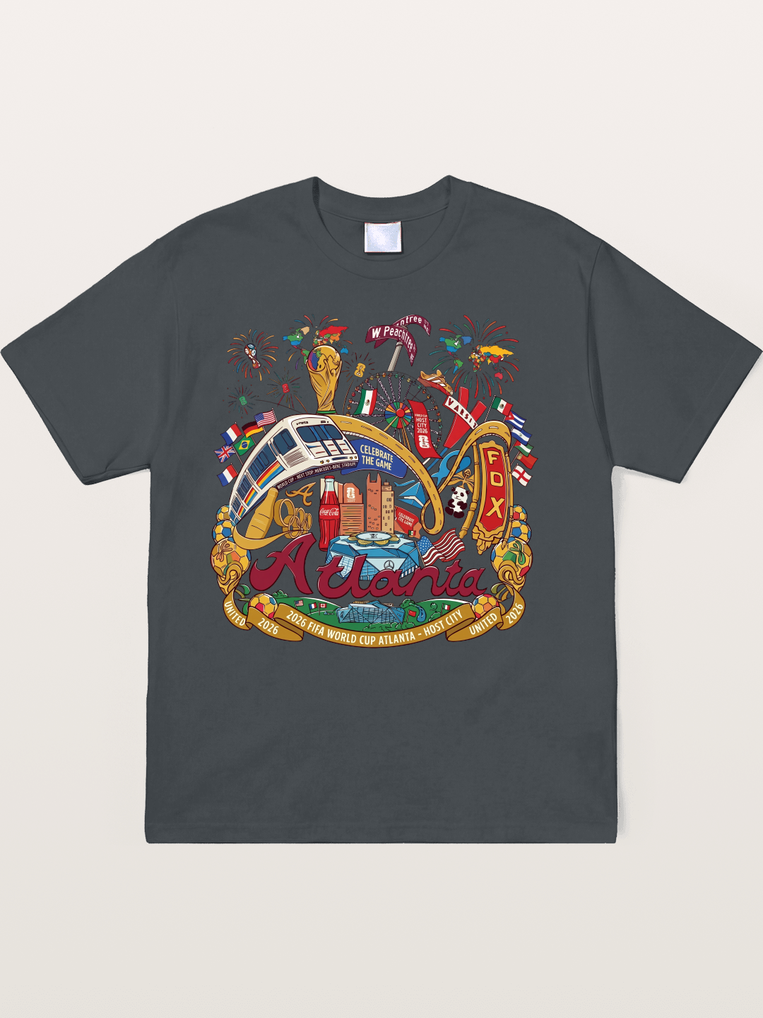 Atlanta 2026 World Cup Poster Soft-Stay T-shirt