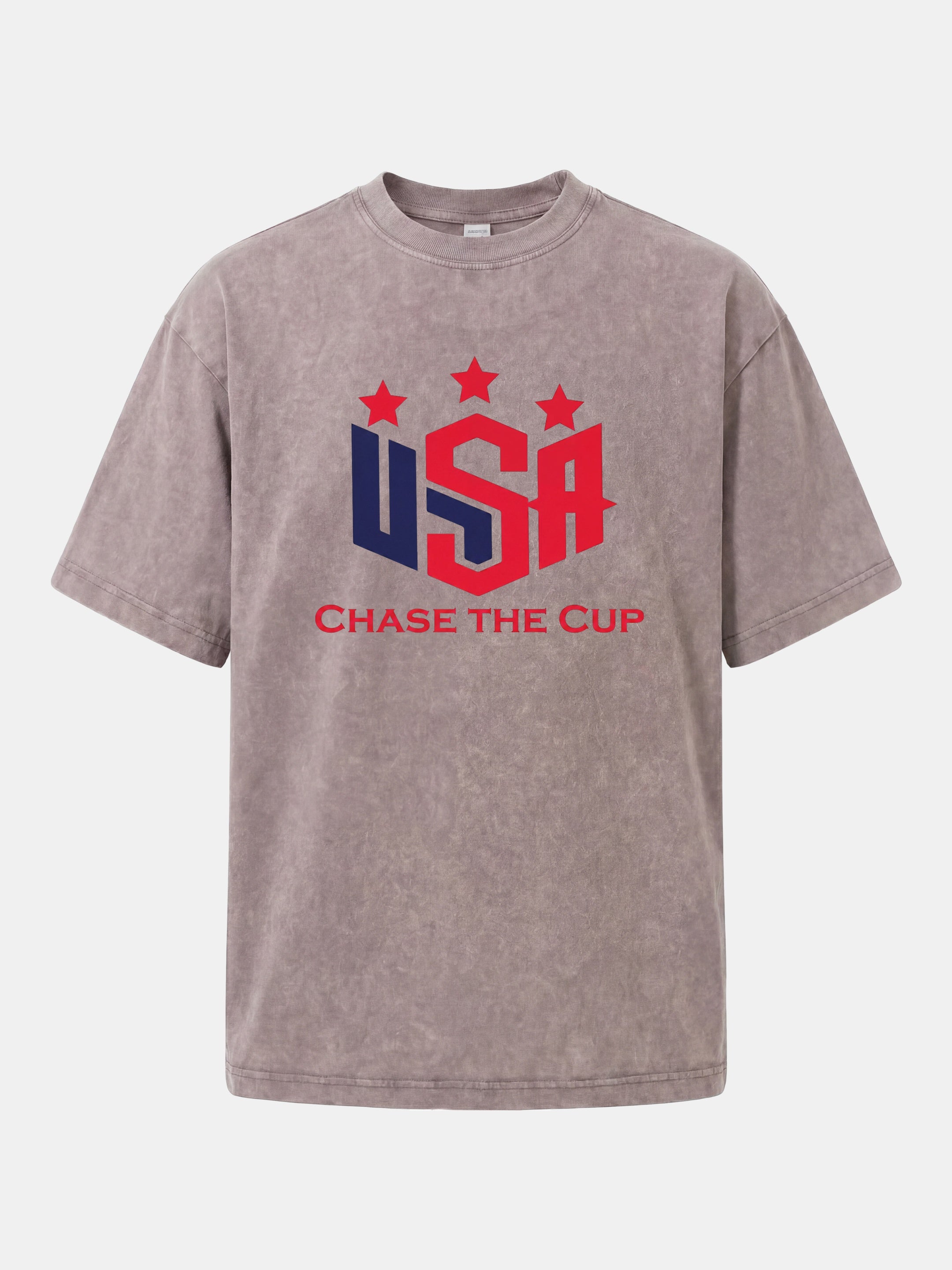 USA Chase The Cup Typography Washed T-shirt