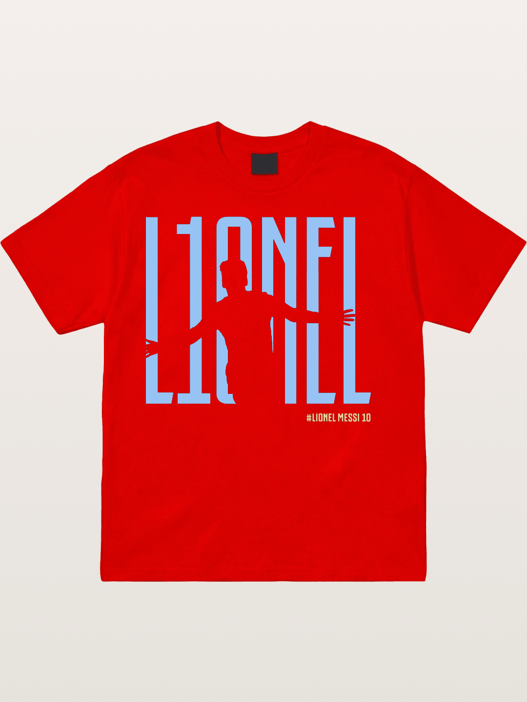 Lionel Messi Celebration Silhouette Cotton T-shirt