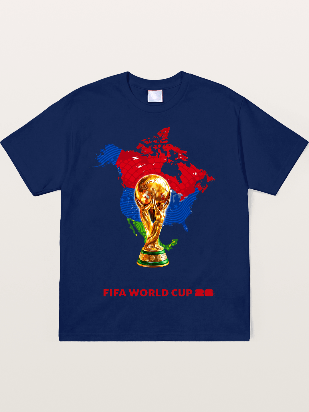 World Cup Trophy & Americas Map Soft-Stay T-shirt