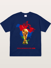 World Cup Trophy & Americas Map Soft-Stay T-shirt