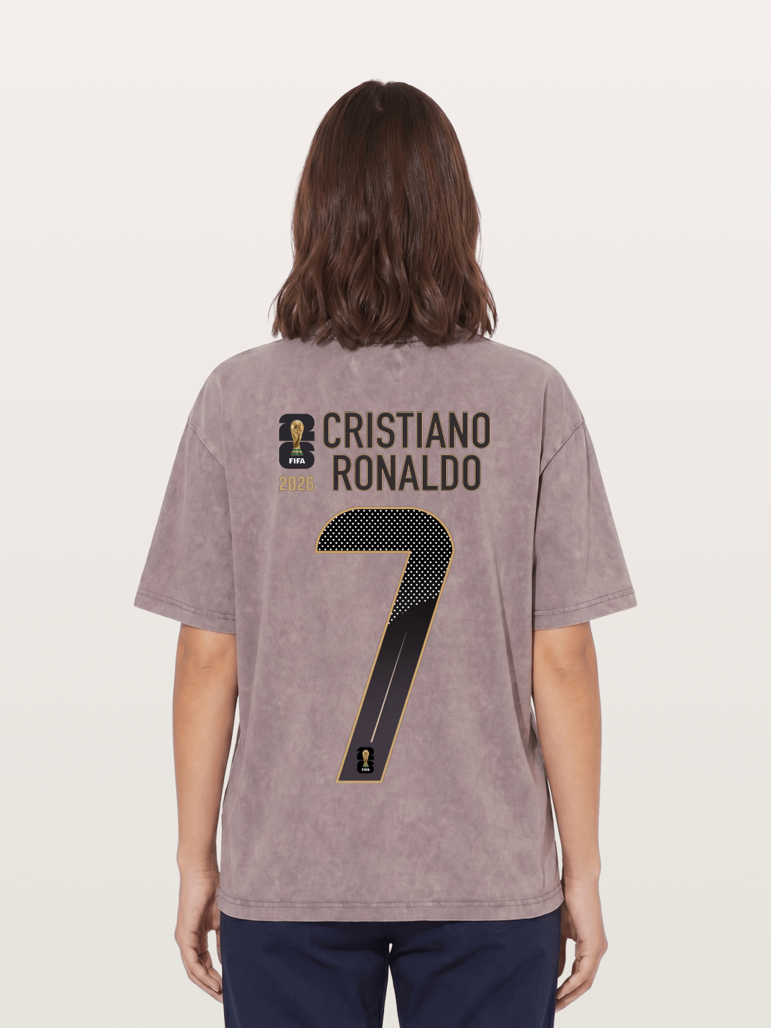 Portugal 7 Ronaldo 2026 WC Washed T-shirt