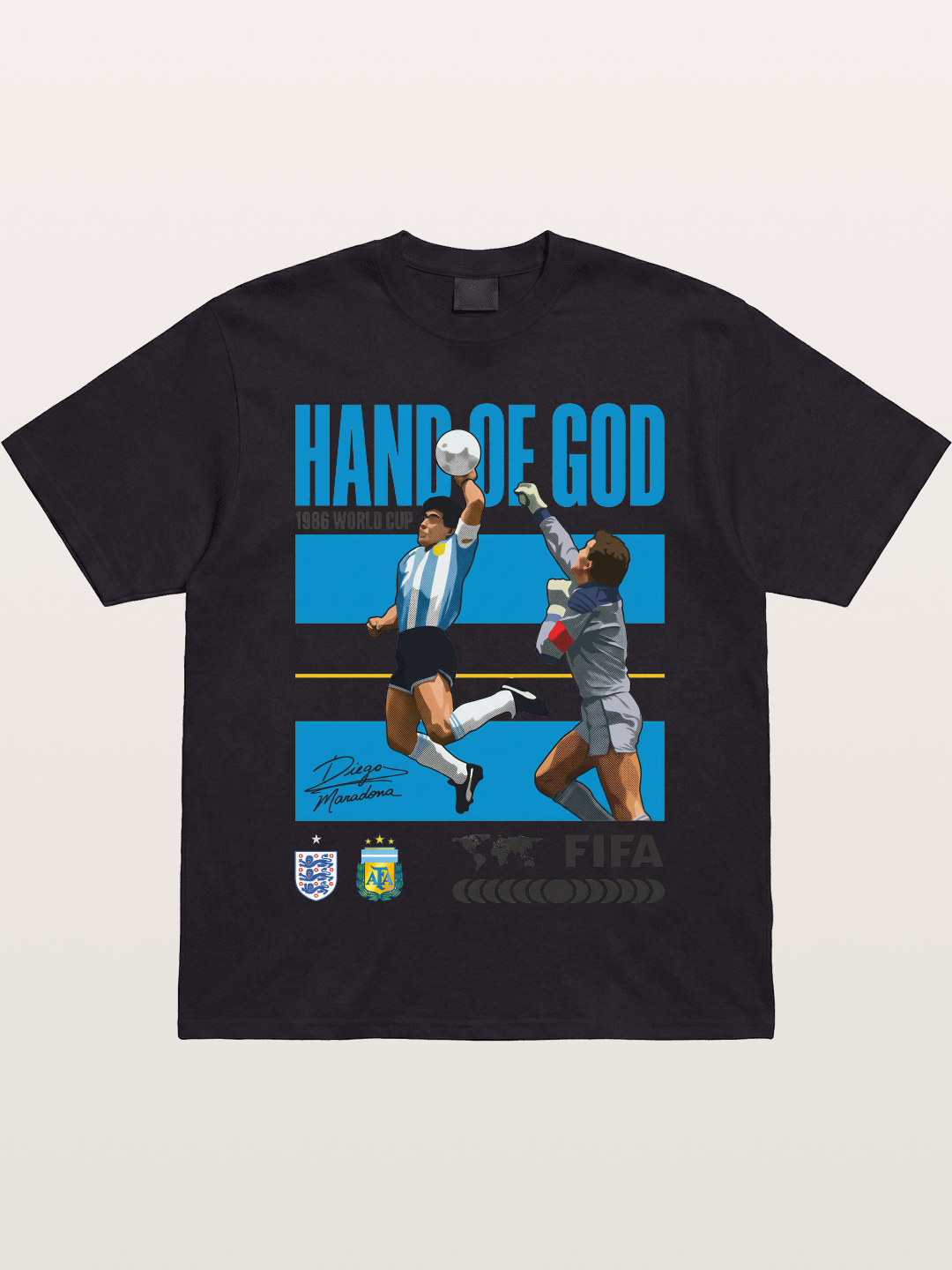 Hand of God 1986 WC Art Gildan T-shirt