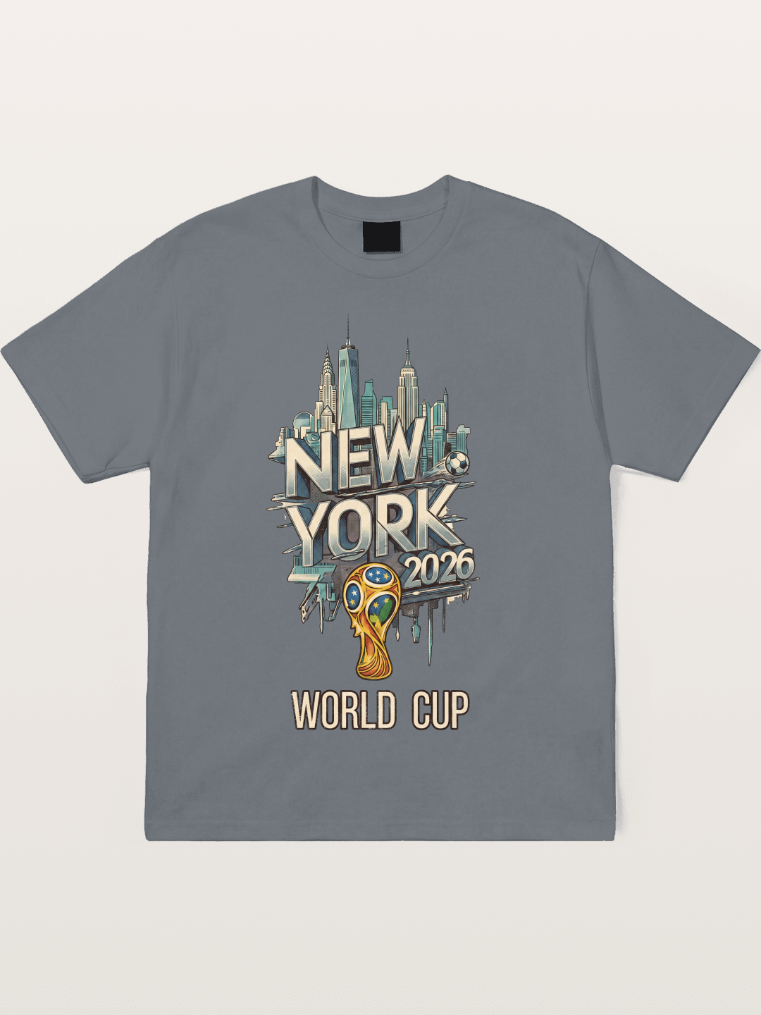 NYC World Cup 2026 Emblem Cotton T-shirt
