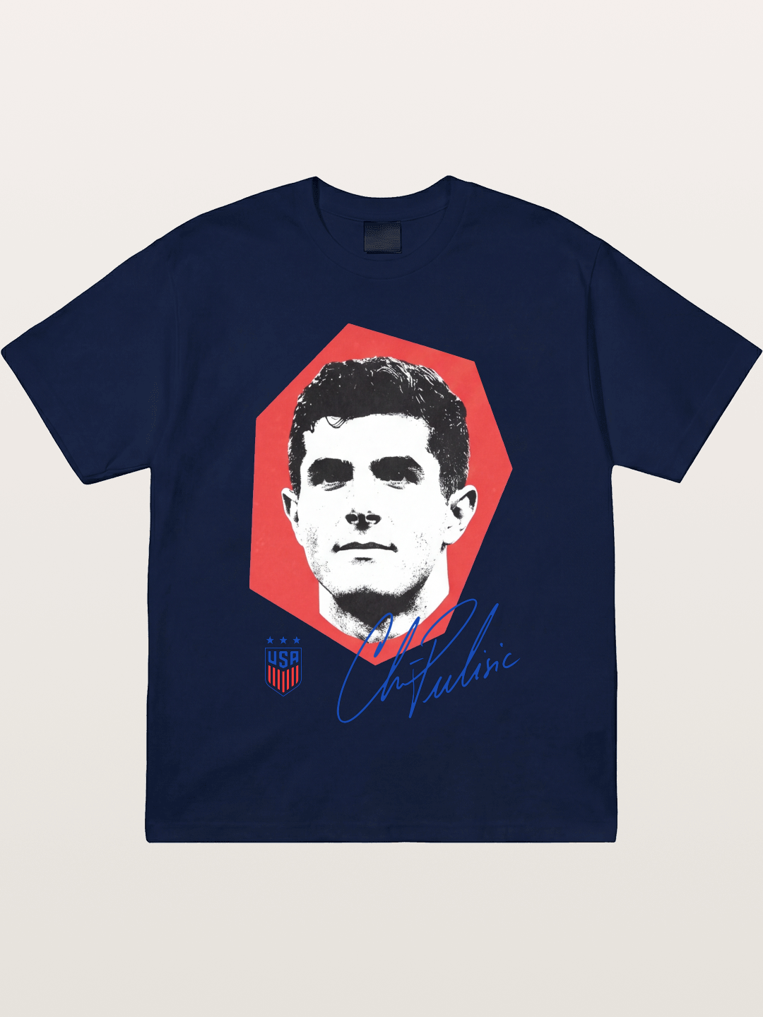 Christian Pulisic Octagon Signed Mark Gildan T-shirt