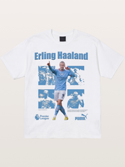 Haaland Premier League Poster Cotton T-shirt