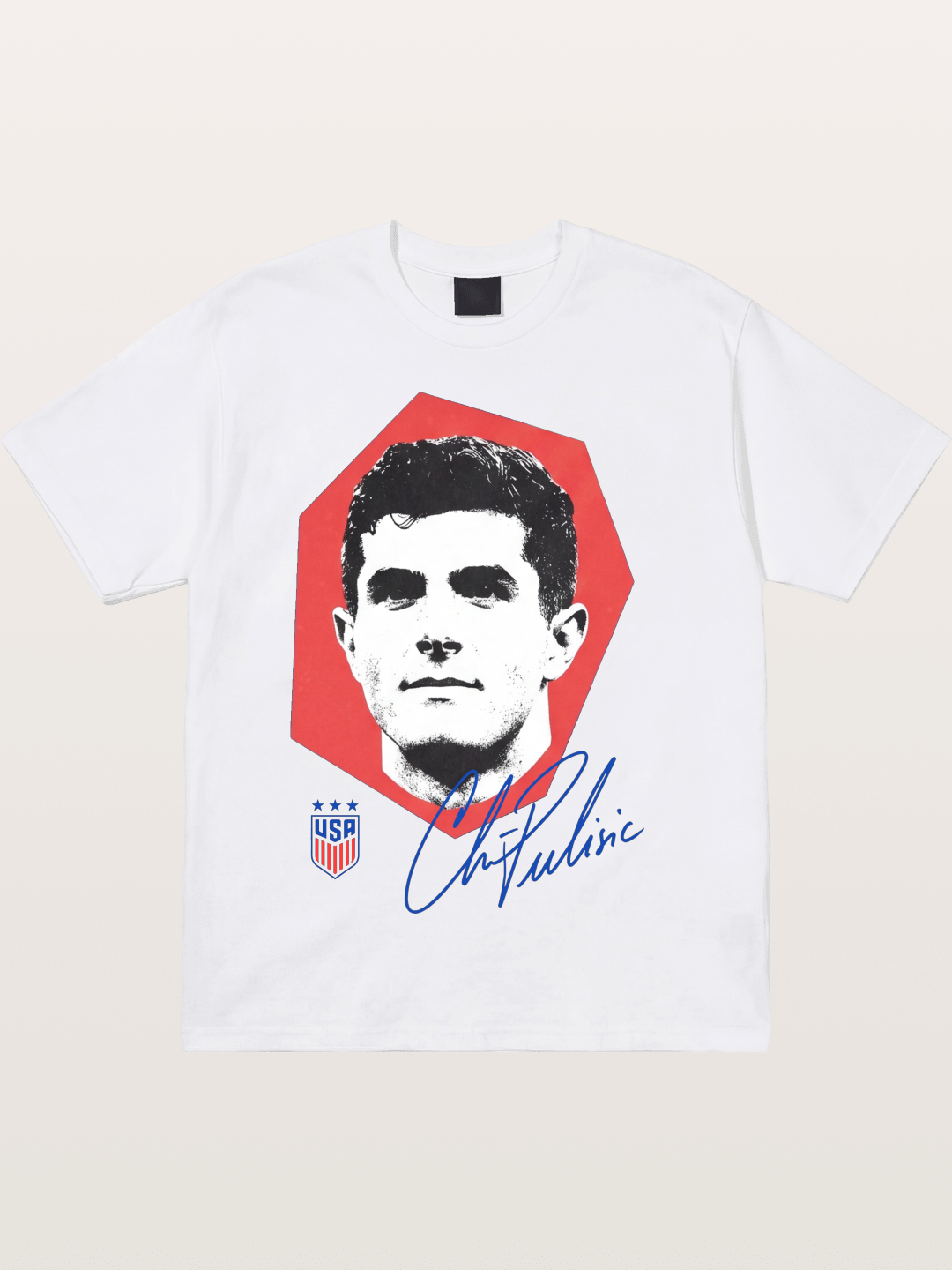 Christian Pulisic Octagon Signed Mark Cotton T-shirt
