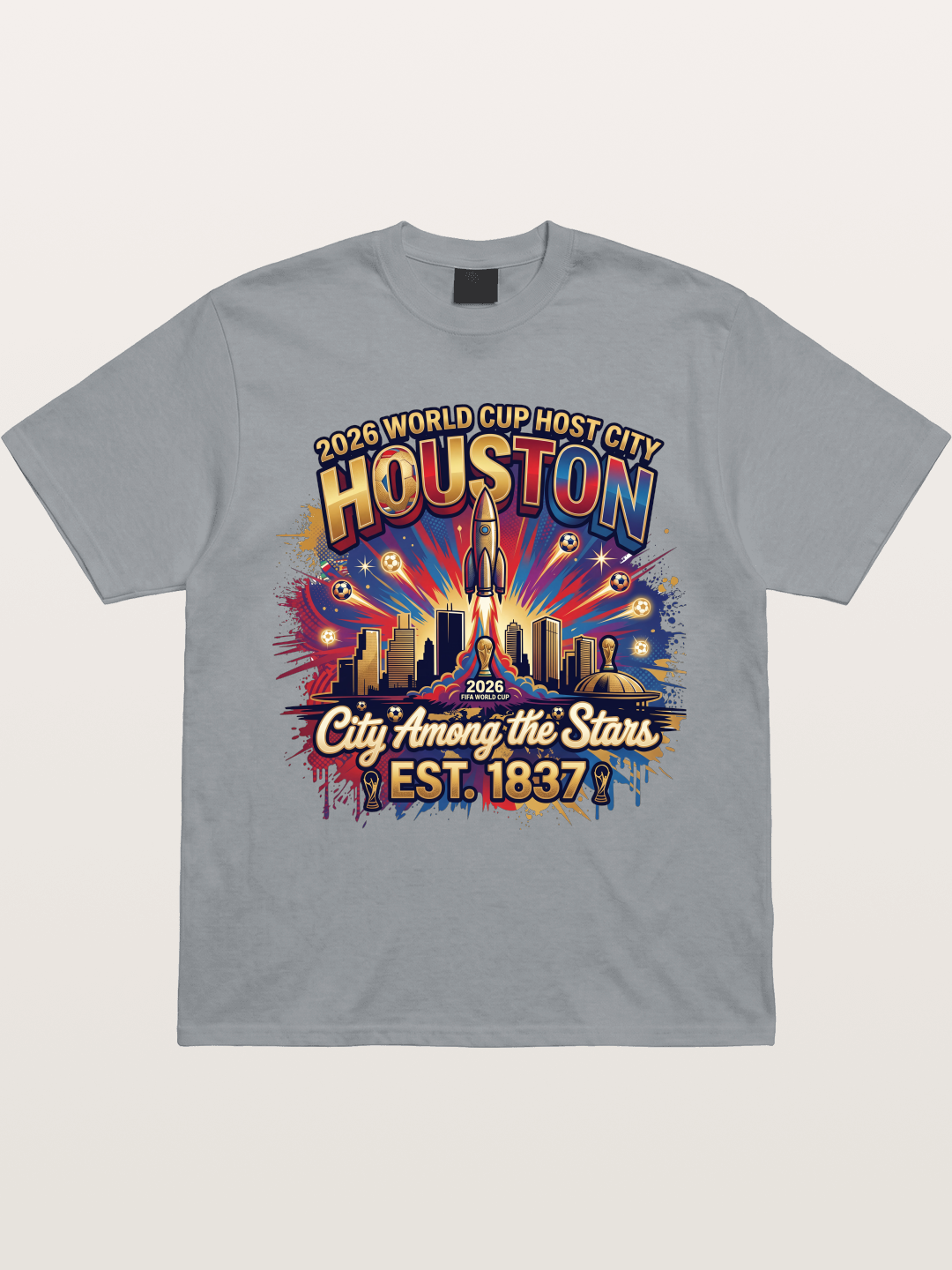 Houston 2026 Host City Art Gildan T-shirt
