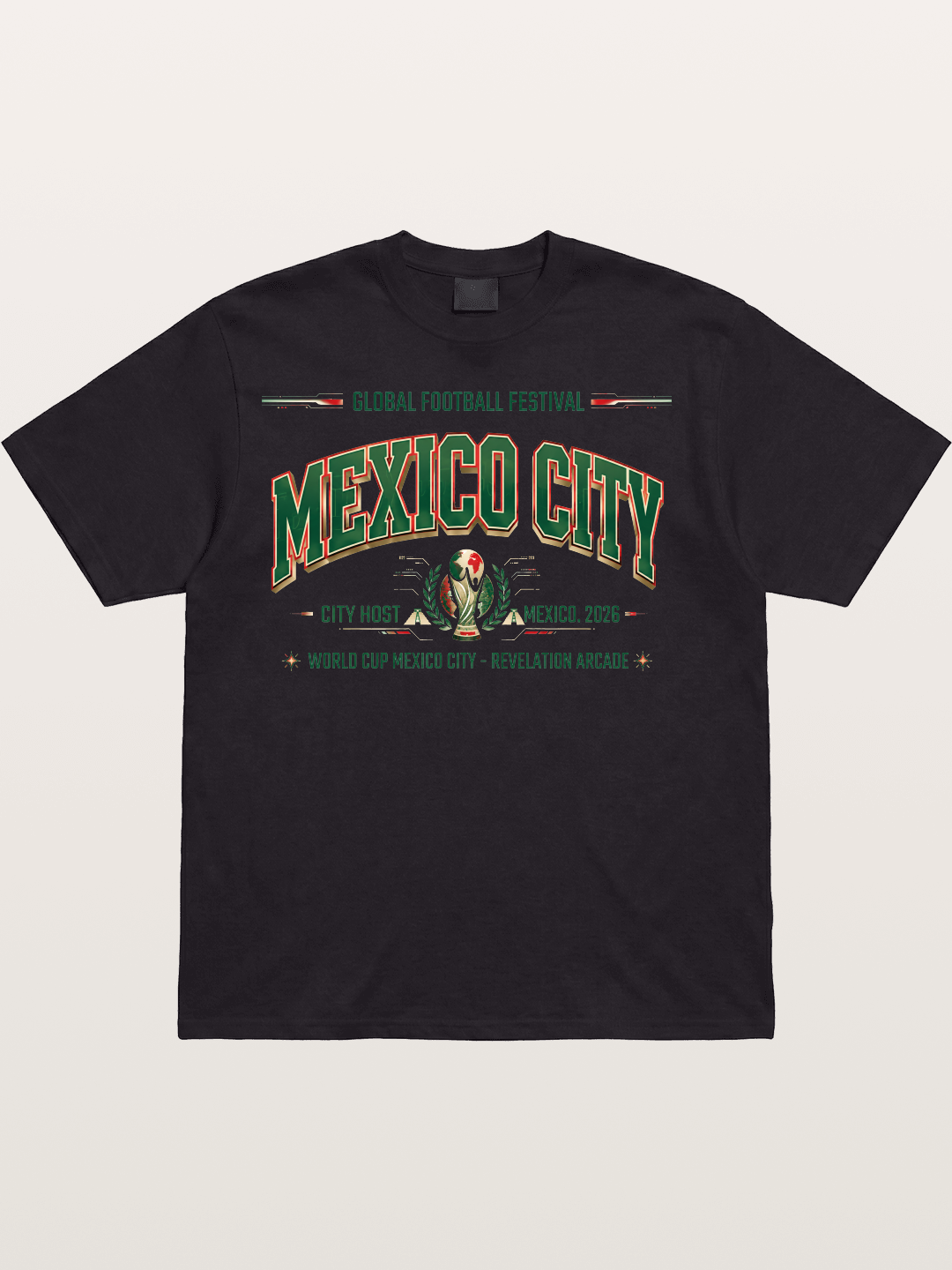 Mexico City 2026 WC Host Sticker Cotton T-shirt