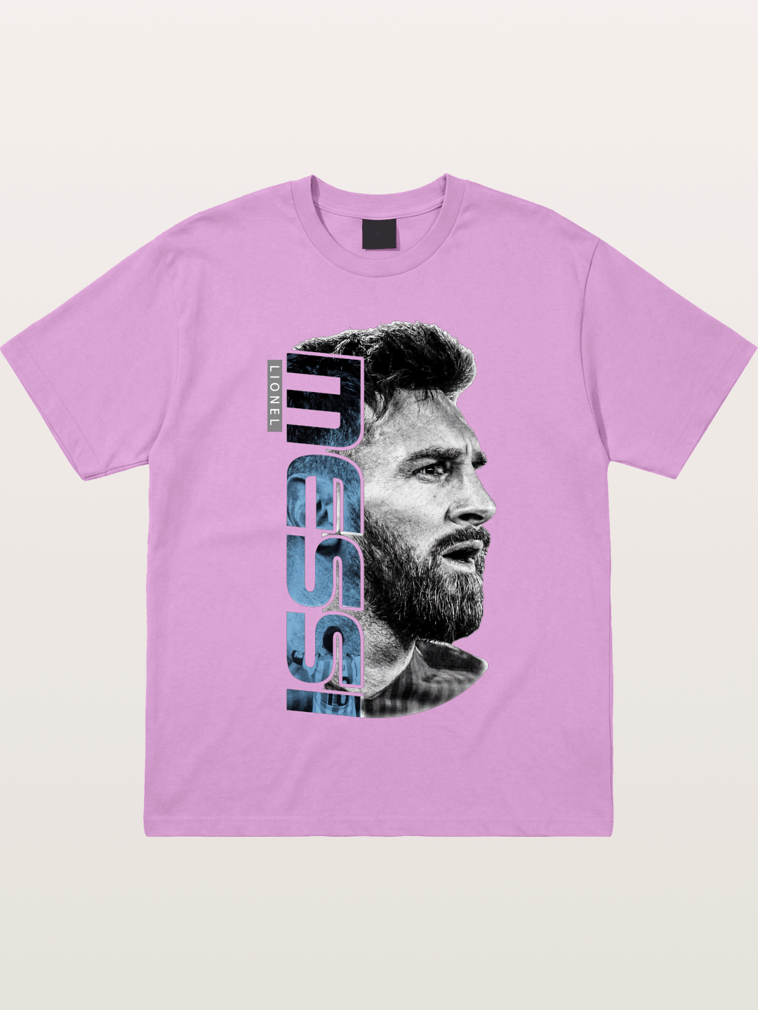 Messi Vertical Typography Art Gildan T-shirt