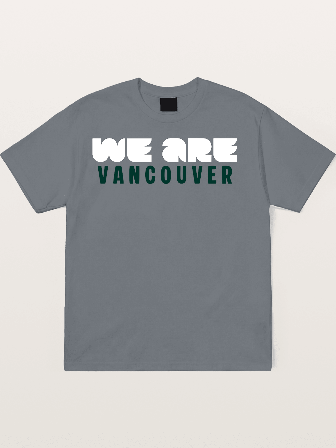 Vancouver Dark Green Monochrome Cotton T-shirt