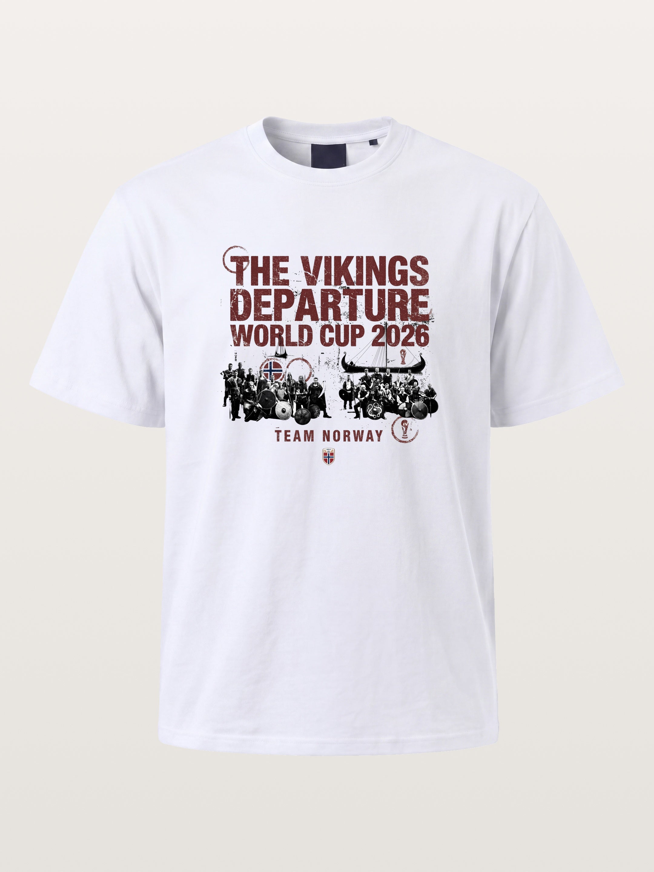 Norway Vikings World Cup Print Cotton T-shirt